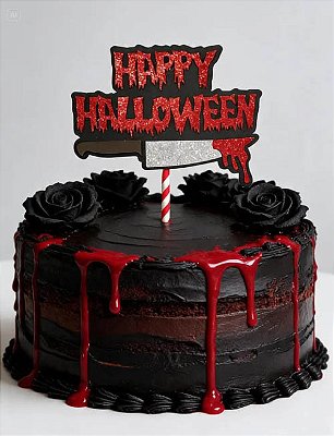 Topo de Bolo em EVA 3D Halloween