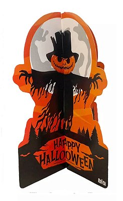 Mini Totem de Mesa Decoração Halloween 15cm x 8cm - 1 Unidade