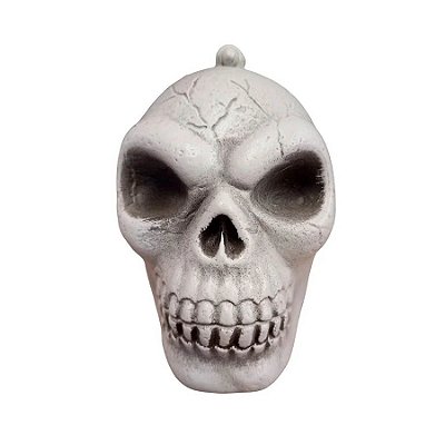 Mini Crânio Caveira Decorativo Halloween 11cm x 6cm - 1 Unidade