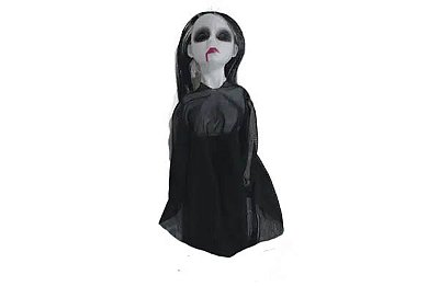 Boneca Fantasma com Som e Luz – Preta – 40cm