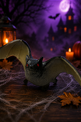 Morcego de Latex Realista Halloween 18cm x 10cm