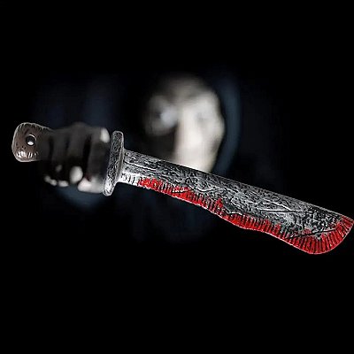 Acessório Facão Sangrento Halloween - 43cm