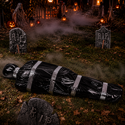 Cadáver Inflável Realista 150cm – Decoração Assustadora para Halloween