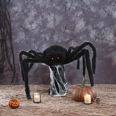 Aranha Saltadora 40cm – Com Som, Luz e Movimento