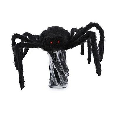 Aranha Saltadora 40cm – Com Som, Luz e Movimento 🔊💡👻 - 1 Unidade