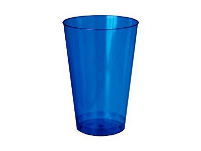 Copo Acrílico Resistente 200ml Azul Translúcido - 10 Unidades