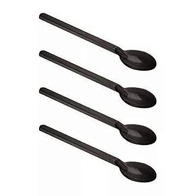 Colherzinhas para doces Preto - 100 Unidades