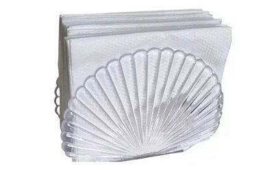 Porta Guardanapos de Cristal 13cm x 6cm x 10cm