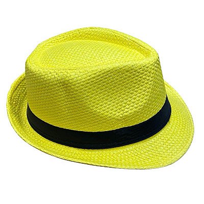 Chapéu Estilo Malandrinho Amarelo