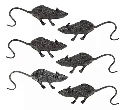 Rato Decorativo Halloween 9cm - Pacote Com 12 Unidades