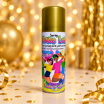 Tinta Spray Temporária Para Cabelo Dourado - 150 ml