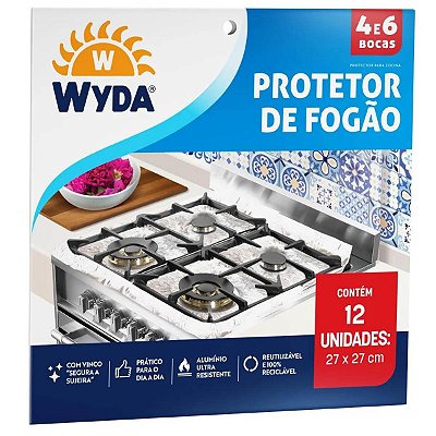 Protetor Para Fogão Wyda - 4 e 6 Bocas - 27cm x 27cm