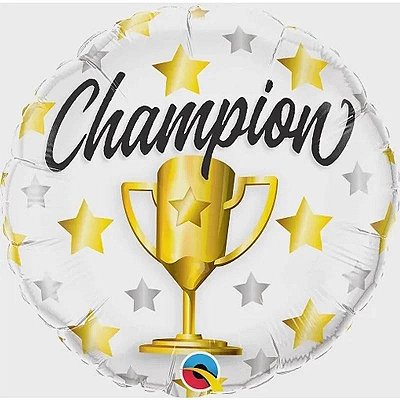Balão Metalizado 18" Redondo Champion Estrelas
