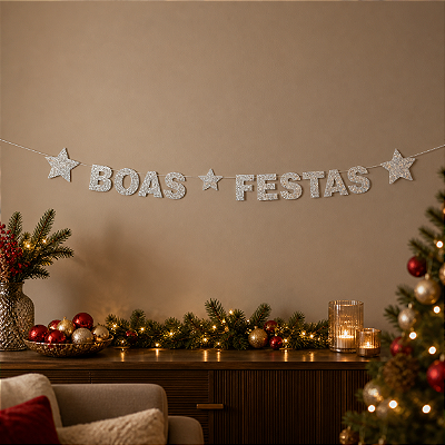 Faixa Decorativa Boas Festas Regina