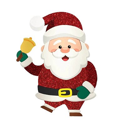 Painel Papai Noel EVA Glitter 48cm