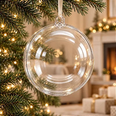 Esfera Bola De Acrílico Transparente 5cm - 12 Unidades