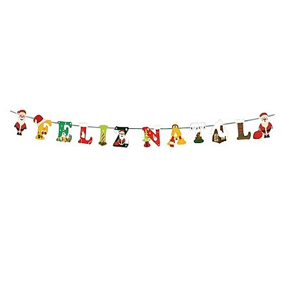 Faixa Feliz natal com Papai Noel - 5 Metros