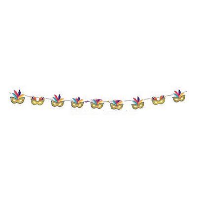 Enfeite Faixa Decorativa Mascara Folia 1,50 Metros