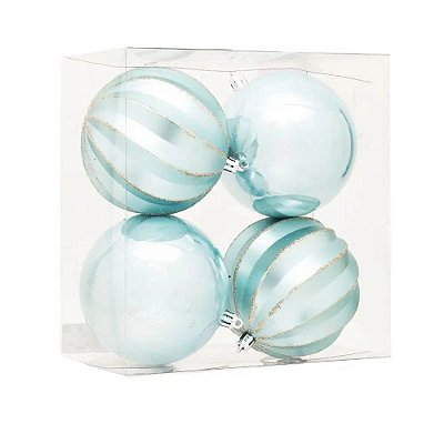 Kit C/4 Bolas Gomos/lisas 10cm - 4 Unidades