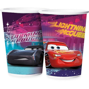 Copo de Festa Carros Disney - 8 unidades