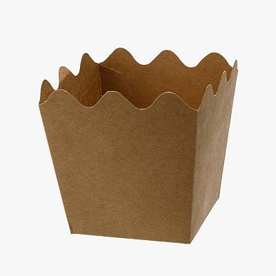 Cachepot de Papel Liso Kraft - 8 unidades