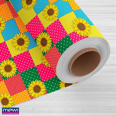 TNT Estampado Retalhos do Sol - 1,40m x 1m