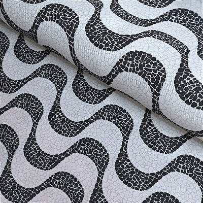 TNT Estampado Calçada de Copacabana - 1,40m x 1m