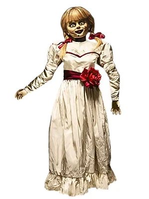 Painel Decorativo Annabelle Halloween 95x36cm – Cartonado Temático de Terror