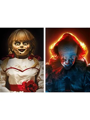Cartaz Halloween Assustador 45cm 🎃👻 – Decoração Temática para Festa - 2 Unidades
