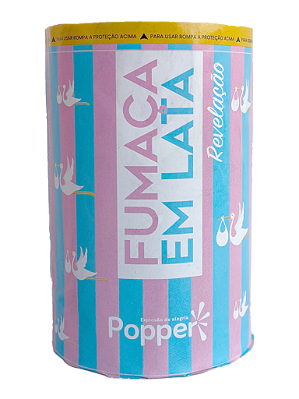 Fumaça Para Chá Revelação Lata Rosa