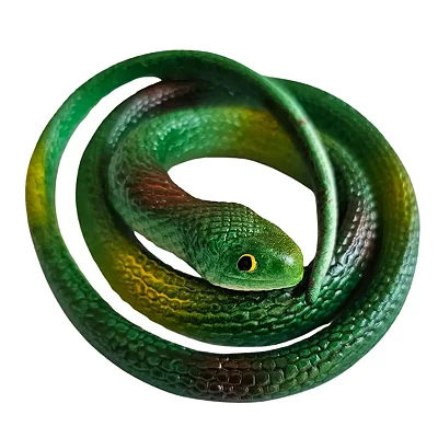 Cobra Realista Grande – Borracha Flexível para Decoração e Pegadinhas de Halloween!