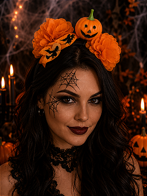 Tiara Halloween Abóbora