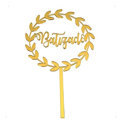 Mini Topo de Bolo Batizado