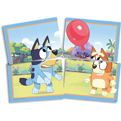 Painel Decorativo Bluey – Festcolor (1 unidade com 4 lâminas)