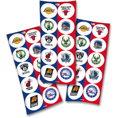 Adesivo Redondo NBA – Festcolor (30 unidades)