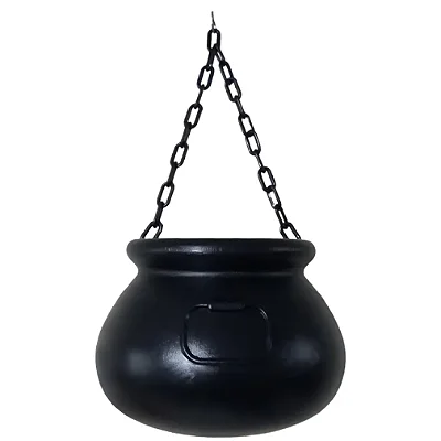 Caldeirão de Bruxa Preto Alfa G - 30cm - Decoração Halloween