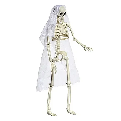 Enfeite Esqueleto Noiva Halloween - Modelo Sortidos – 33cm