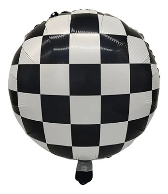 Balão Quadriculado “Pista de Corrida” – 45 cm