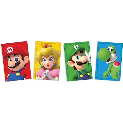 Kit Quadros Decorativos Super Mario – 4 Unidades