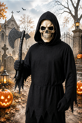 Machado de Brinquedo para Fantasia – Acessório Halloween