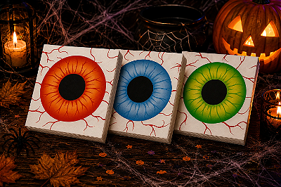 Guardanapo Halloween Olho – Cores Sortidos - Pacote com 20 Unidades
