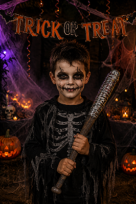 Porrete Sangrento Decorativo Halloween 74x6cm – Cores Sortidas