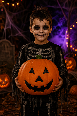 Enfeite Decorativo Halloween Moranga Grande 45cm – Abóbora Temática