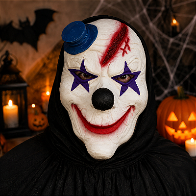Máscara Palhaço com Chapéu Halloween – Spook