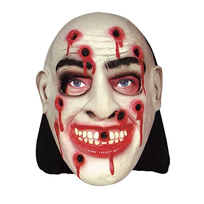 Máscara Fuzilado com Capuz – Fantasia de Terror para Halloween