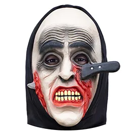 Máscara Facada com Capuz – Fantasia de Terror para Halloween, Carnaval e Festas à Fantasia