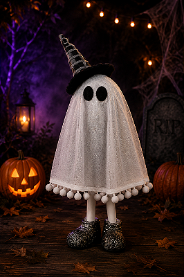 Fantasma Decorativo Olavo 29cm. - Halloween