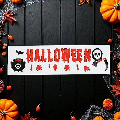 Adesivo de Gel Halloween – Morte 14x50 cm