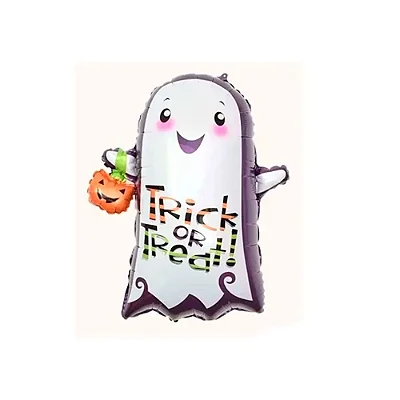 Balão Metalizado Fantasma Trick or Treat