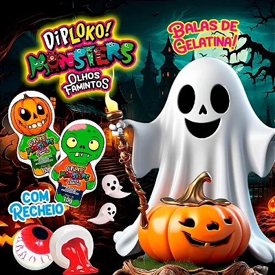 Diploko Olhos Famintos Halloween - 10g - Sortidos